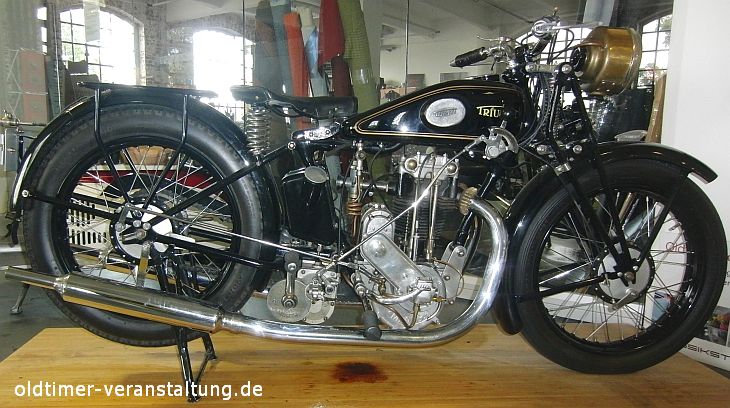 Oldtimer-Motorrad Marke Triumph