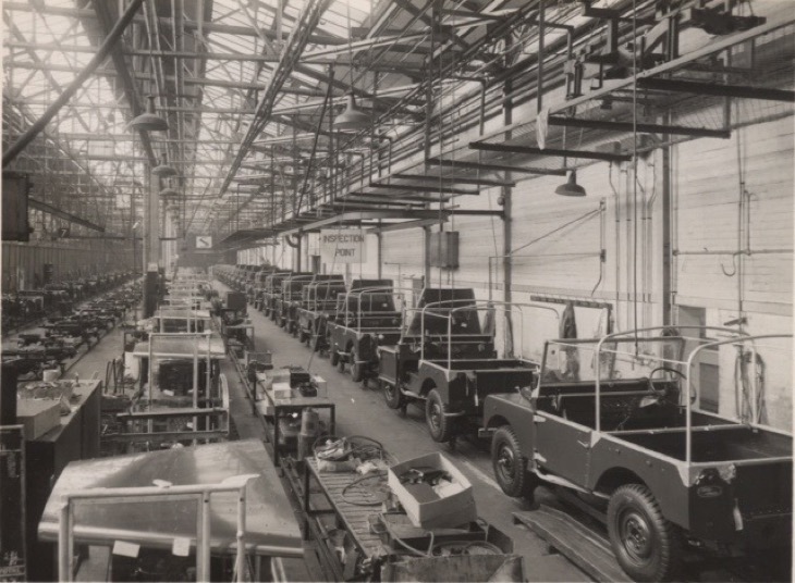 Land Rover Fabrikation