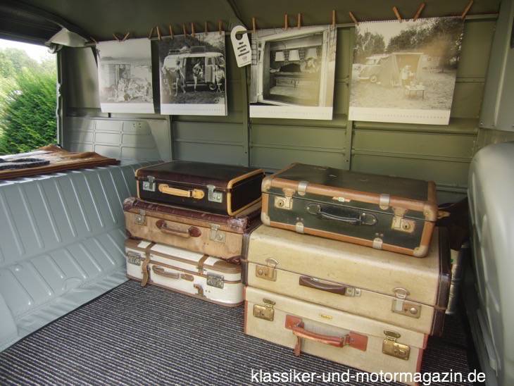 historische Koffer im VW T1