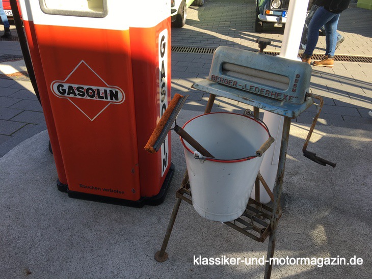 Gasolin Tankstelle Fensterleder Trockner