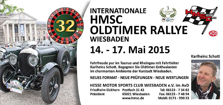 HMSC Oldtimer-Rallye Wiesbaden 2015