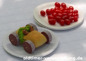 Picknick mit Naturprodukten