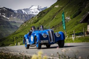 BMW 328 während der Silvretta Classic Rallye 2014