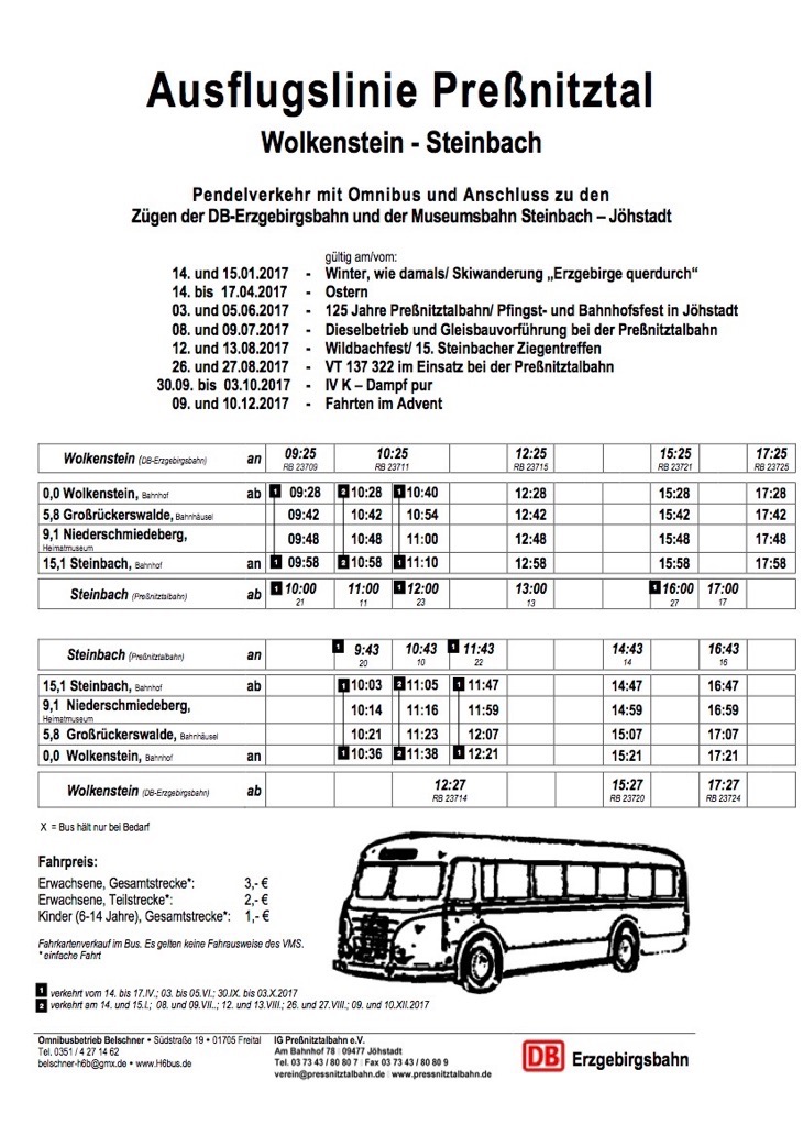 Fahrplan Omnibus 2017