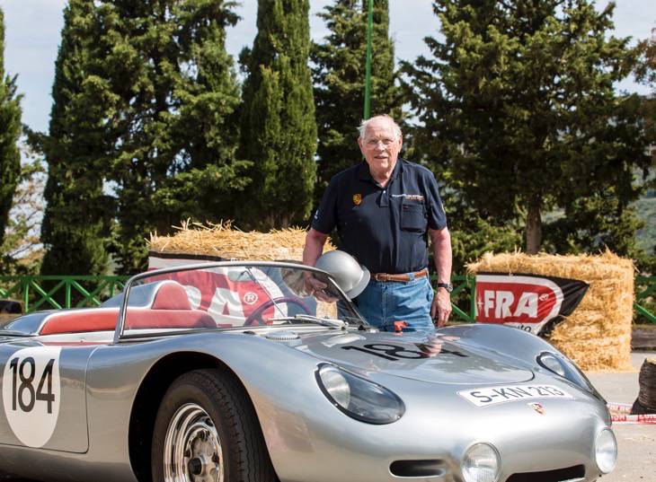 Porsche 550 A Spyder mit Herbert Linge