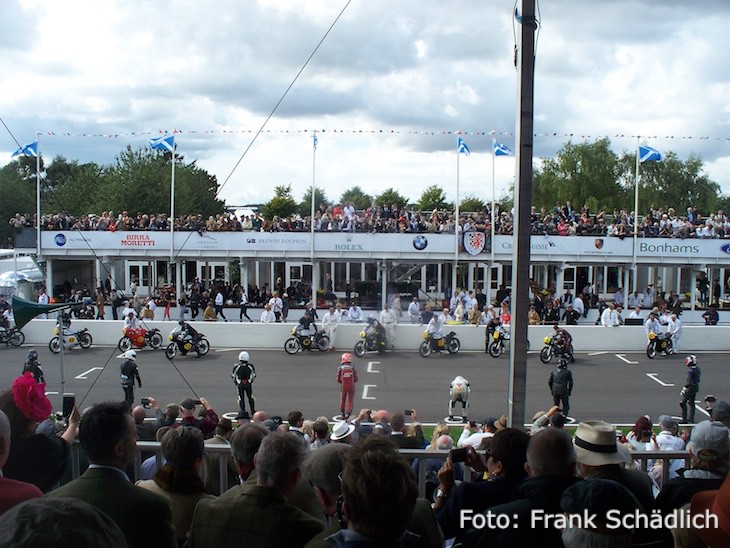 Le Mans Start der Motorräder