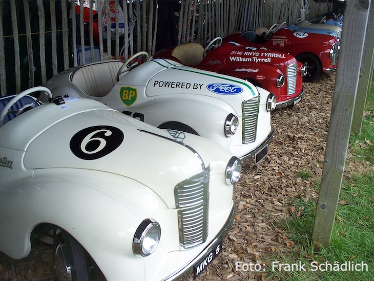 Paddock für die Pedalcars