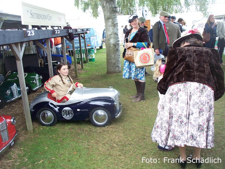 Paddock für die Pedalcars