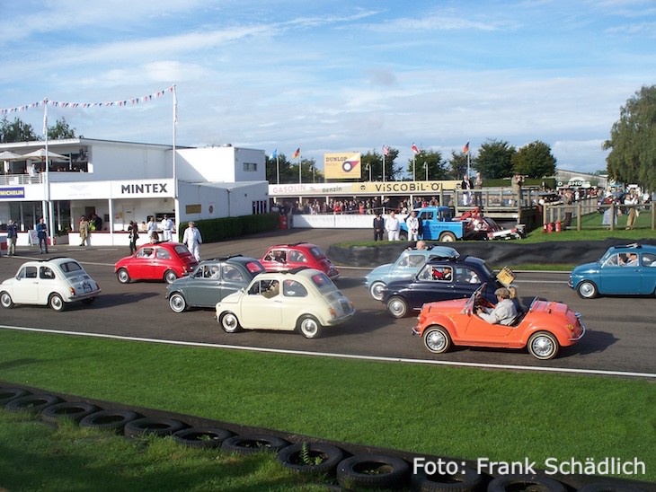 Parade von 150 FIAT 500