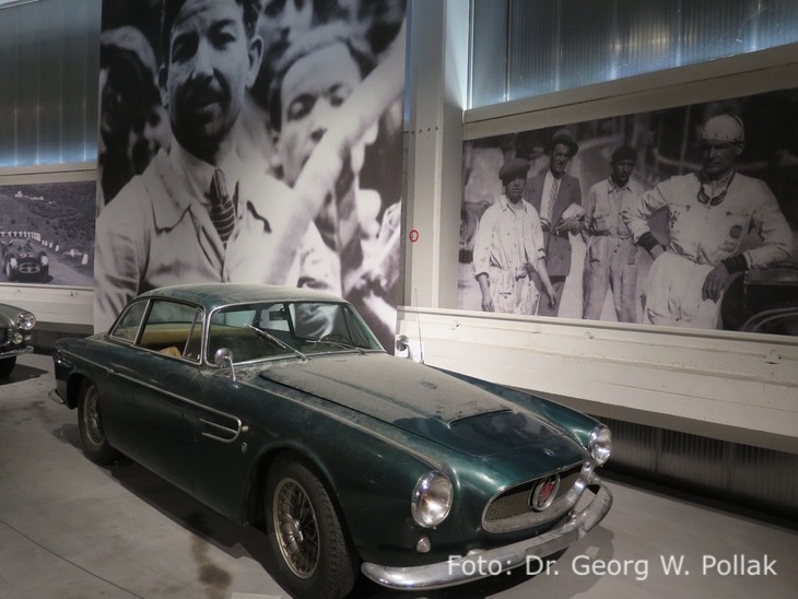 Maserati A6G 2000 Sport, 1956 Scheunenfund – und es bleit so…Motor: 6-Zylinder in ReiheHubraum: 1985 ccmLeistung: 100 PSGeschwindigkeit: 160 krn/h16 Stück gebaut