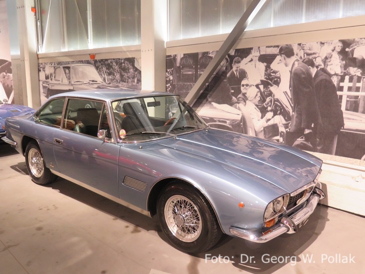 Maserati Mexico, 1969Motor: V8-ZylinderChassis: AM 112,640 Hubraum: 4135 ccmLeistung: 260 PS Geschwindigkeit: 265 km/h Bis zum Produktions-ende im Jahr 1973 wurden insgesamt 482 Maserati Mexico verkauft