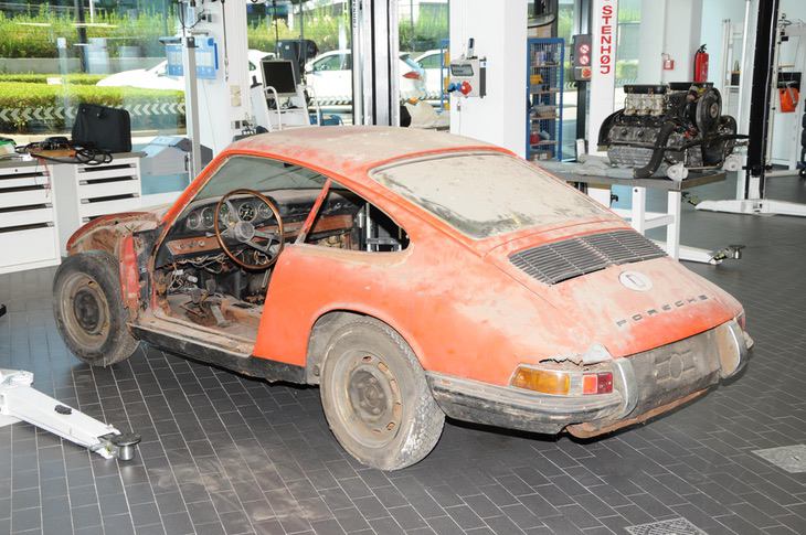 Porsche 901 Nr. 57 nach Scheunenfund