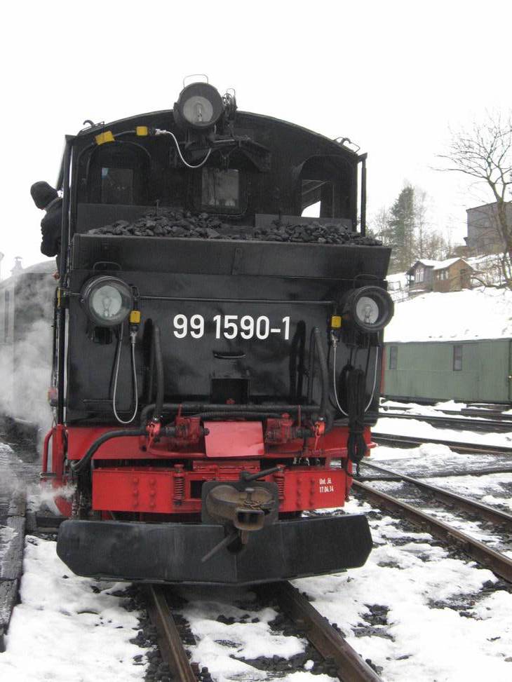 Preßnitztalbahn Februar 2015