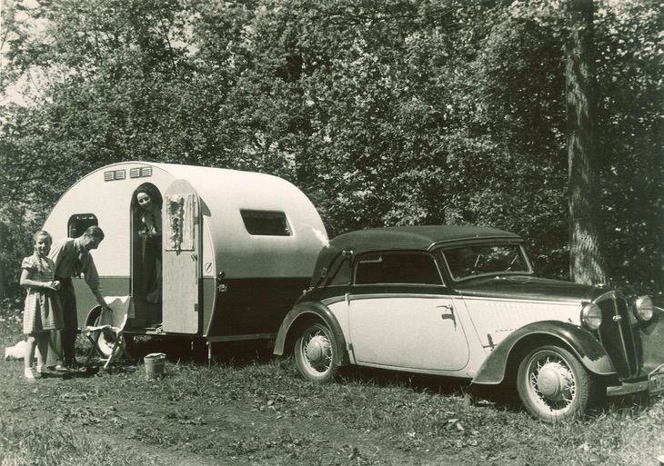 Camping Ausflug im Jahr 1937