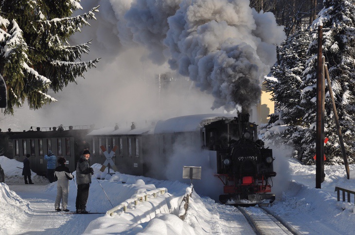 Winterdampf Pressnitztalbahn