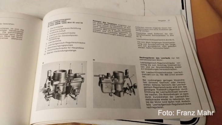 BMW-1600-2-Vergaser-Handbuch