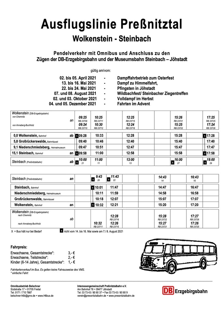 Fahrplan Buslinie 2021