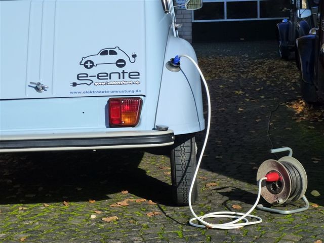 Citroën 2CV mit Elektroantrieb e-ente
