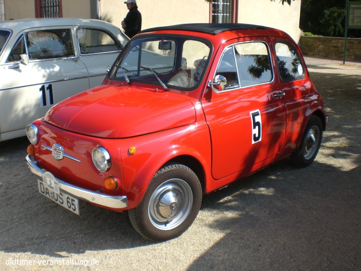 Fiat 500 im historischen Rallye-Einsatz