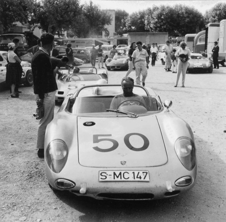Edgar Barth auf 718W-RS-Spyder-Europa-Bergmeisterschaft am Mont Ventoux-1964